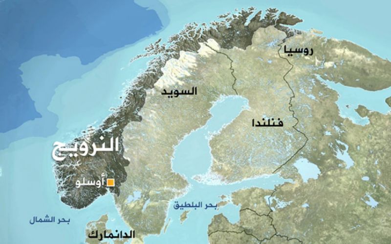 خريطة النرويج