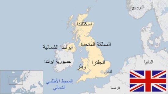 خريطة بريطانيا العظمى (اسكتلندا - المملكة المتحدة - انجلترا - ويلز - ايرلندا الشمالية)-إسكتلندا