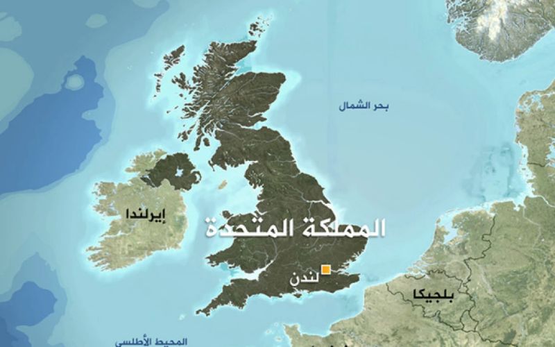 خريطة بريطانيا