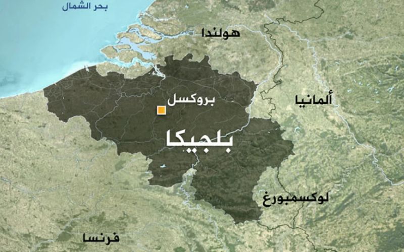 خريطة بلجيكا