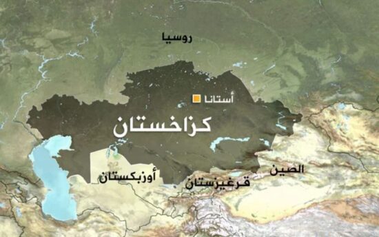 خريطة كازاخستان