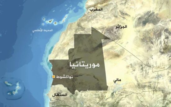 خريطة موريتانيا