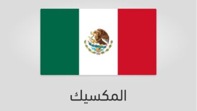 علم وعدد سكان المكسيك
