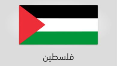 علم وعدد سكان فلسطين