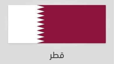 علم وعدد سكان قطر