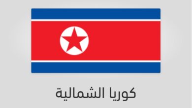 علم وعدد سكان كوريا الشمالية
