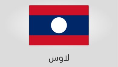 علم وعدد سكان لاوس